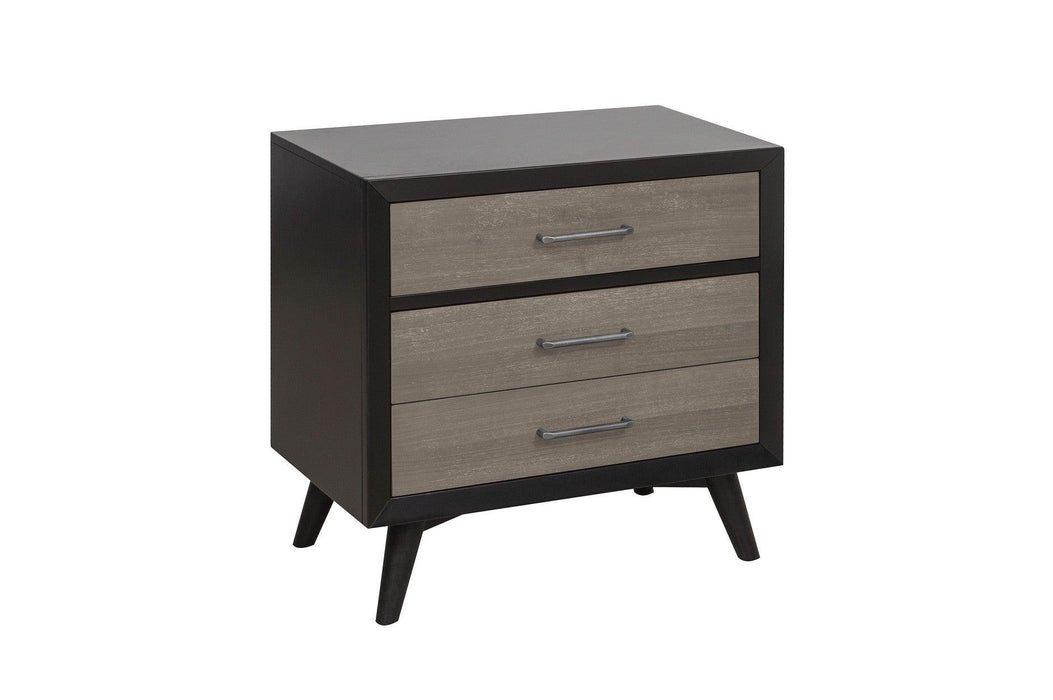 Raku 3 Piece Eastern King Platform Bedroom Set In Gray And Black 1711K-1Ek-3Set | Homelegance