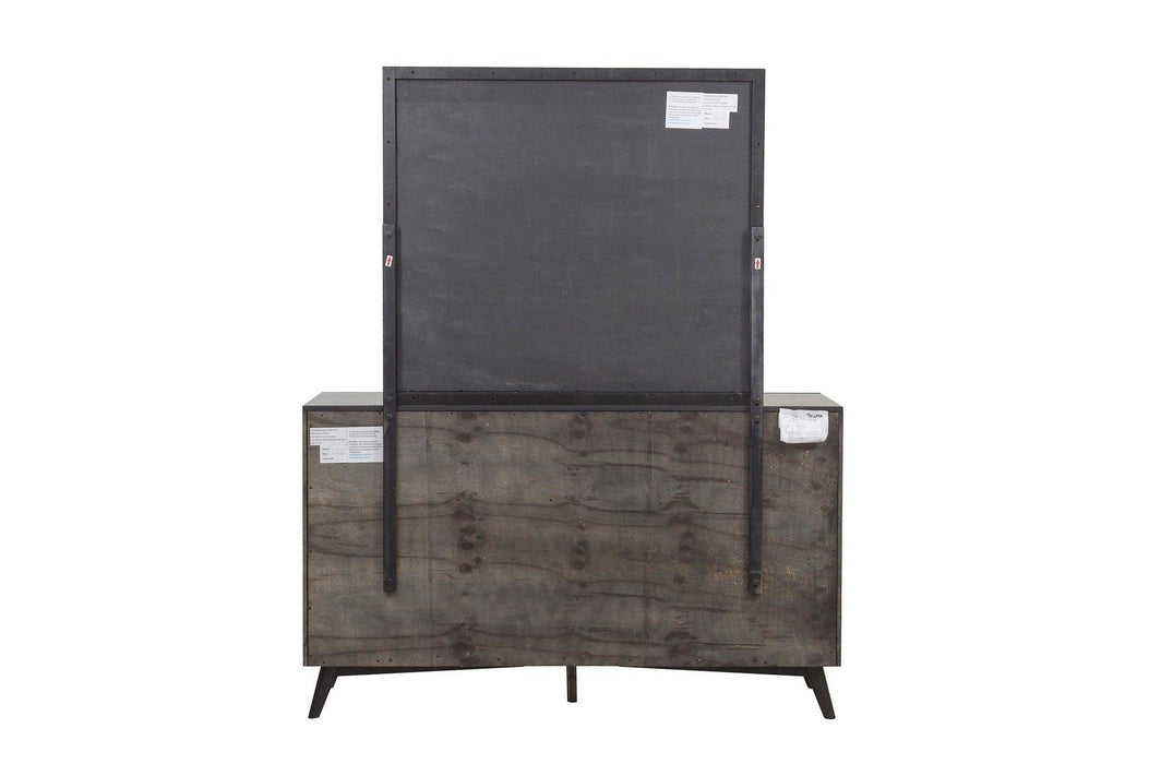 Raku 6 Piece Eastern King Platform Bedroom Set In Gray And Black 1711K-1Ek-6Set | Homelegance