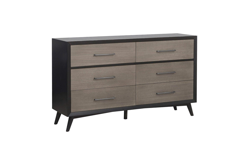Raku 5 Piece Eastern King Platform Bedroom Set In Gray And Black 1711K-1Ek-5Set | Homelegance