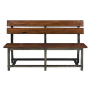 1715-24BH Counter Height Bench with Back - 1715-24BH