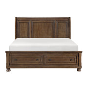 1718BR-1* (3) Queen Platform Bed with Footboard Storage - 1718BR-1*