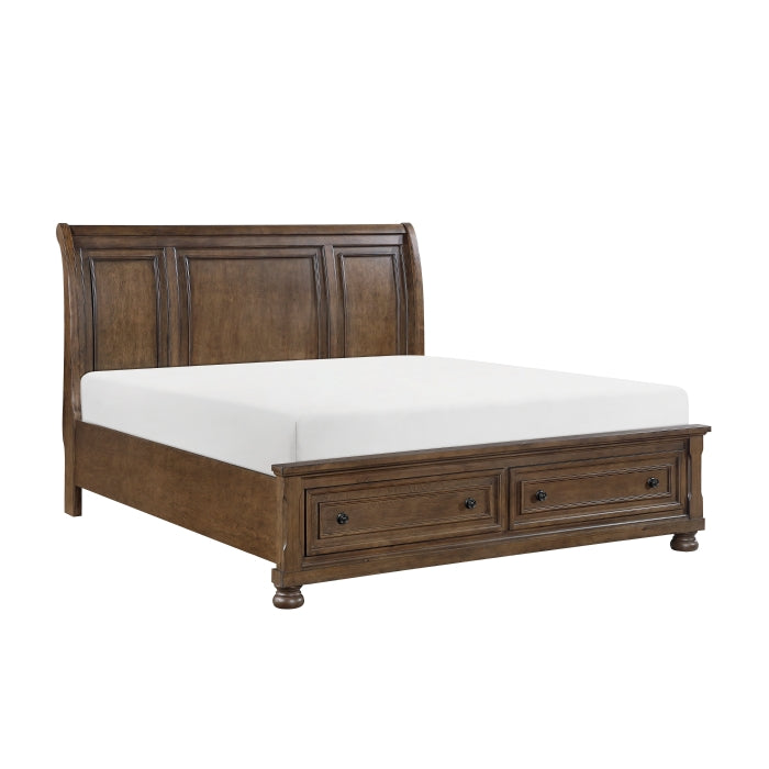 1718BR-1* (3) Queen Platform Bed with Footboard Storage - 1718BR-1*