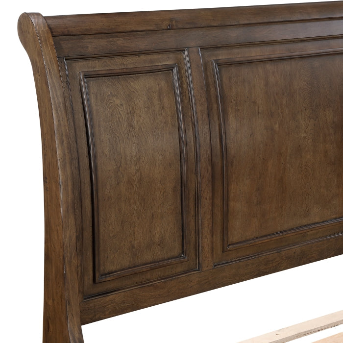 1718BR-1* (3) Queen Platform Bed with Footboard Storage - 1718BR-1*