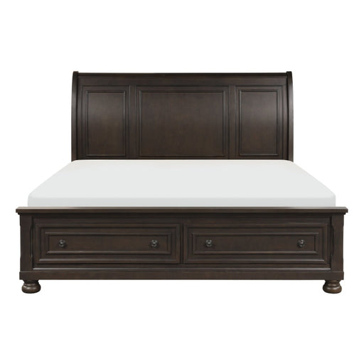 1718GY-1* (3)Queen Platform Bed with Footboard Storage - 1718GY-1*