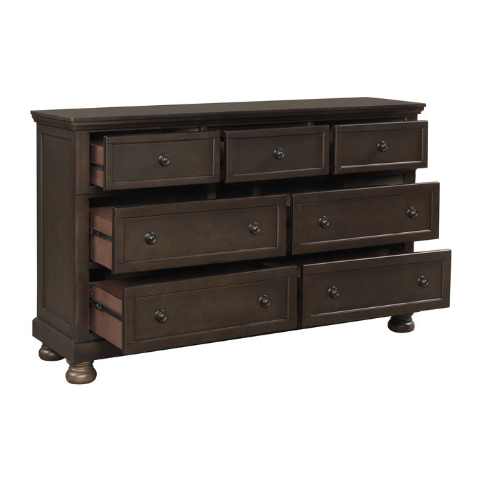 1718GY-5 Dresser, Hidden Drawer - 1718GY-5