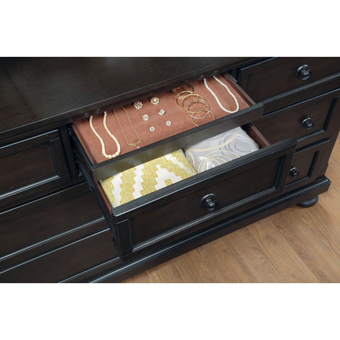 1718GY-5 Dresser, Hidden Drawer - 1718GY-5
