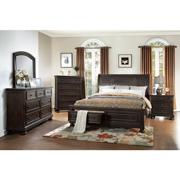 1718KGY-1CK* (3)California King Platform Bed with Footboard Storage - 1718KGY-1CK*