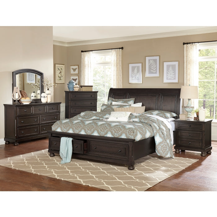 1718KGY-1EK* (3)Eastern King Platform Bed with Footboard Storage - 1718KGY-1EK*