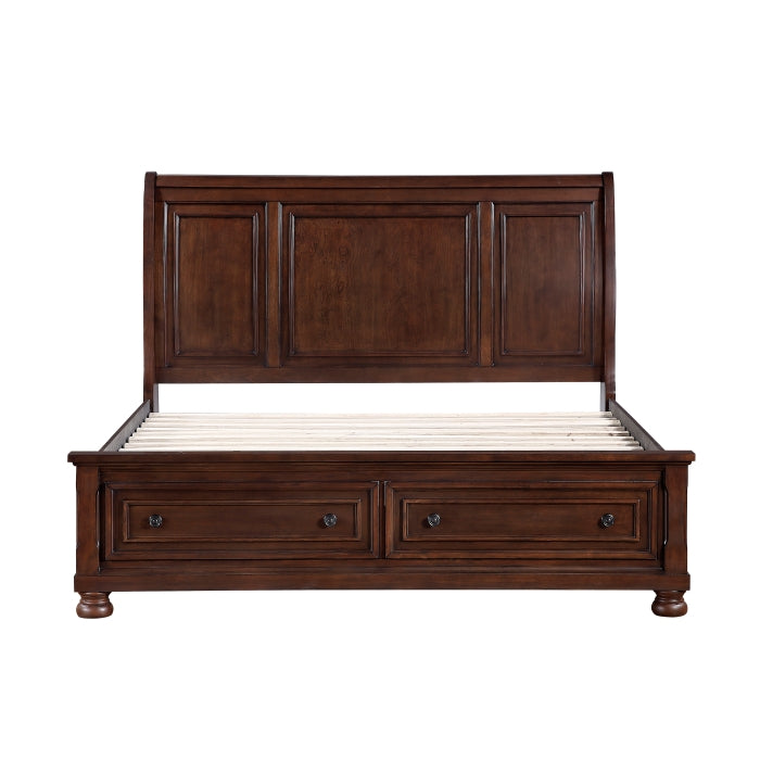 1718NC-1* (3) Queen Platform Bed with Footboard Storage - 1718NC-1*