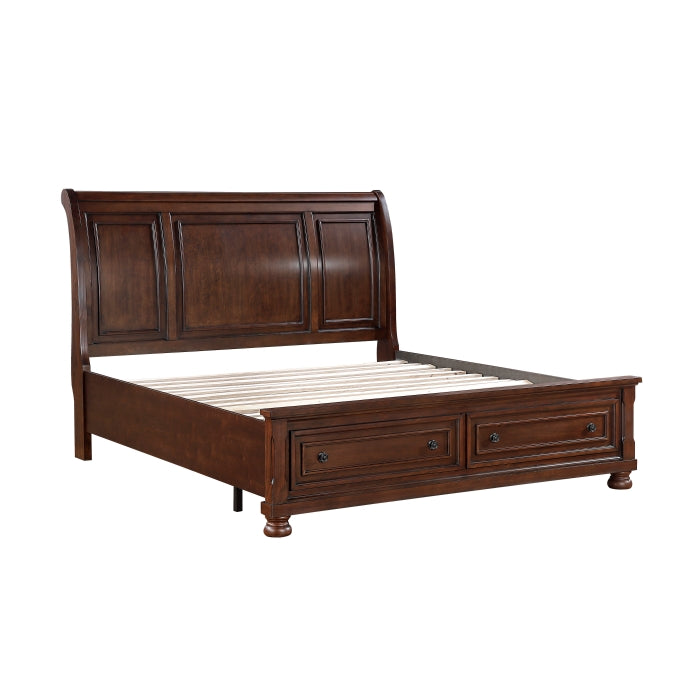 1718NC-1* (3) Queen Platform Bed with Footboard Storage - 1718NC-1*