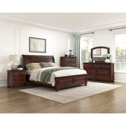 1718NC-1* (3) Queen Platform Bed with Footboard Storage - 1718NC-1*