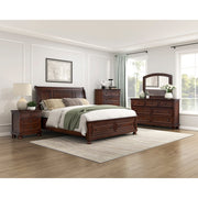 1718NC-1* (3) Queen Platform Bed with Footboard Storage - 1718NC-1*
