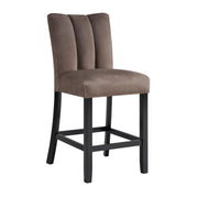 Vega Black/Brown Counter Height Chair, Set of 2 from Crown Mark - DMV Furniture