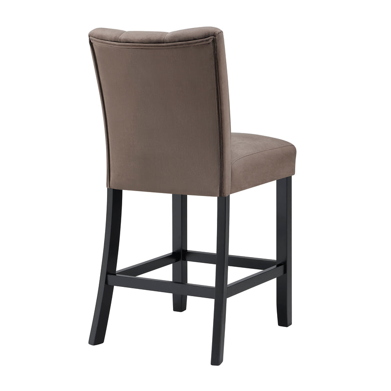 Vega Black/Brown Counter Height Chair, Set of 2 from Crown Mark - DMV Furniture