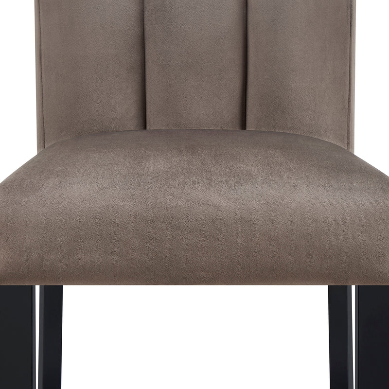 Vega Black/Brown Counter Height Chair, Set of 2 from Crown Mark - DMV Furniture