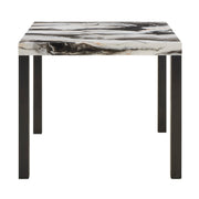 Vega Black/Brown Faux Marble Counter Height Set from Crown Mark - DMV Furniture