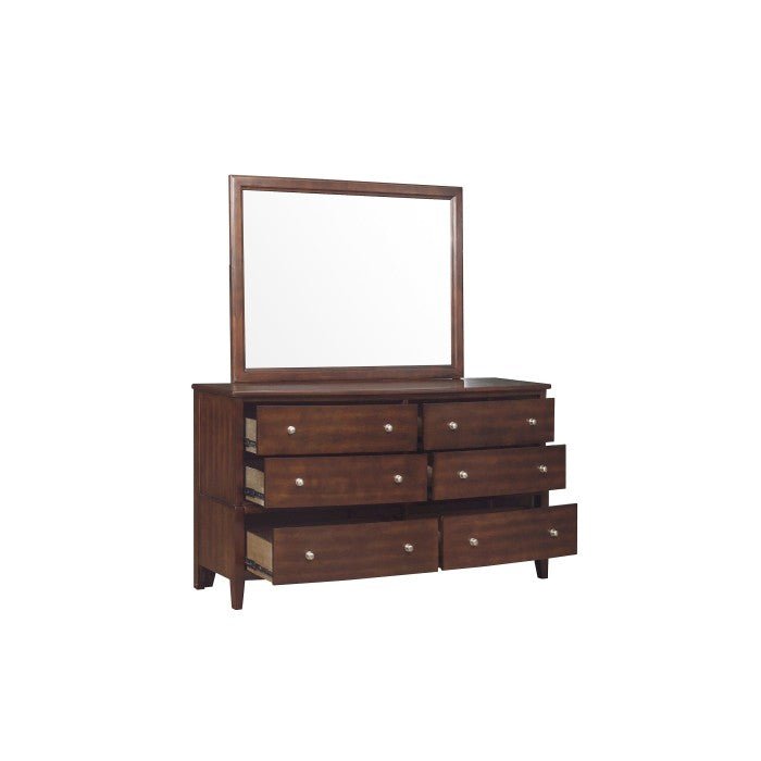 Cotterill Cherry Dresser And Mirror Set 1730-5-6 | Homelegance