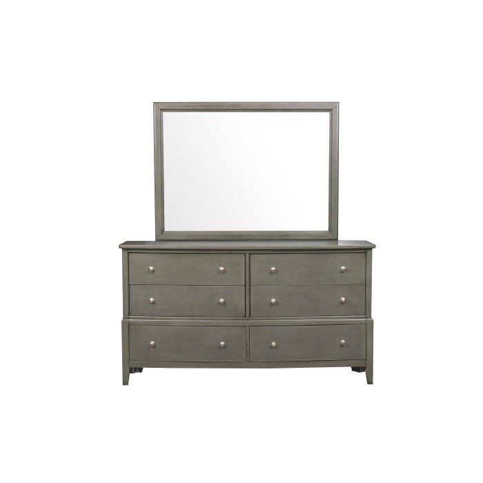 Cotterill Gray Dresser And Mirror Set 1730Gy-5-6 | Homelegance