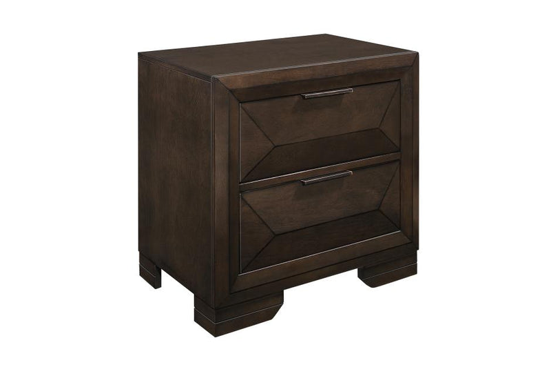Chesky Warm Espresso 4 Piece Queen Platform Storage Bedroom Set 1753-1-4 | Homelegance