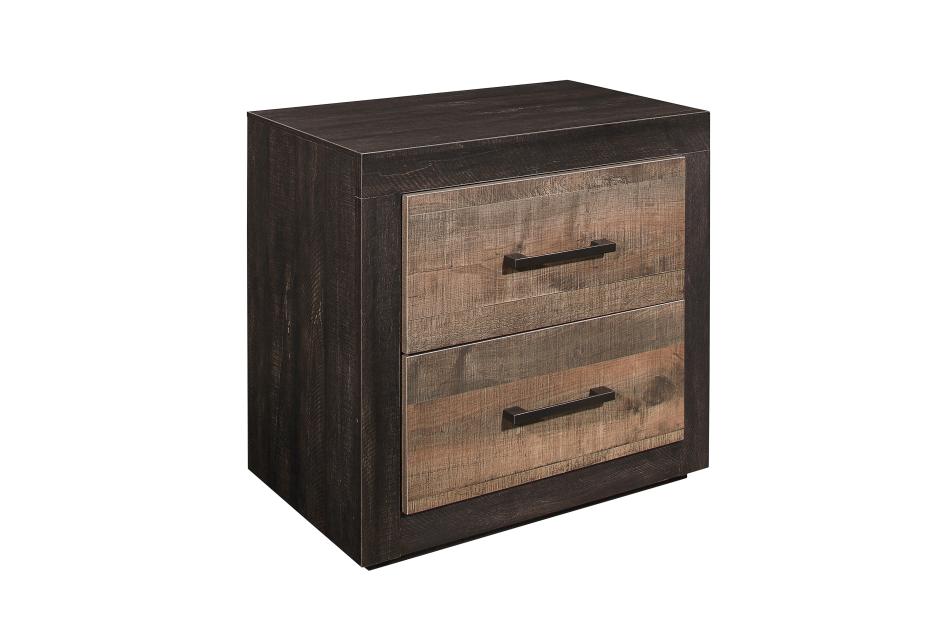 Miter Mahogany And Ebony 3 Piece Eastern King Platform Storage Bedroom Set 1762K-1Ek-3 | Homelegance
