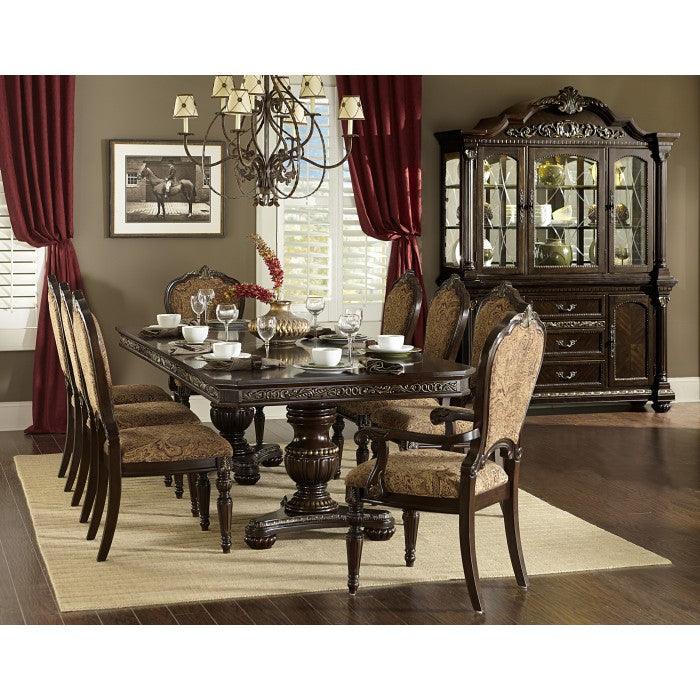 Russian Hill Warm Cherry Extendable Dining Table 1808-112 | Homelegance