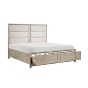 1820N-1* (3) Queen Platform Bed with Footboard Storage - 1820N-1*