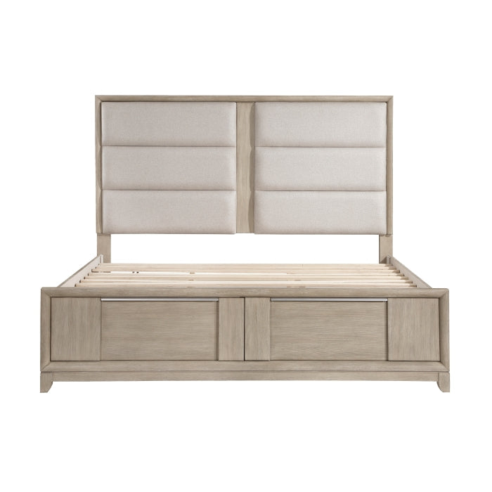 1820NK-1EK* (3) Eastern King Platform Bed with Footboard Storage - 1820NK-1EK*