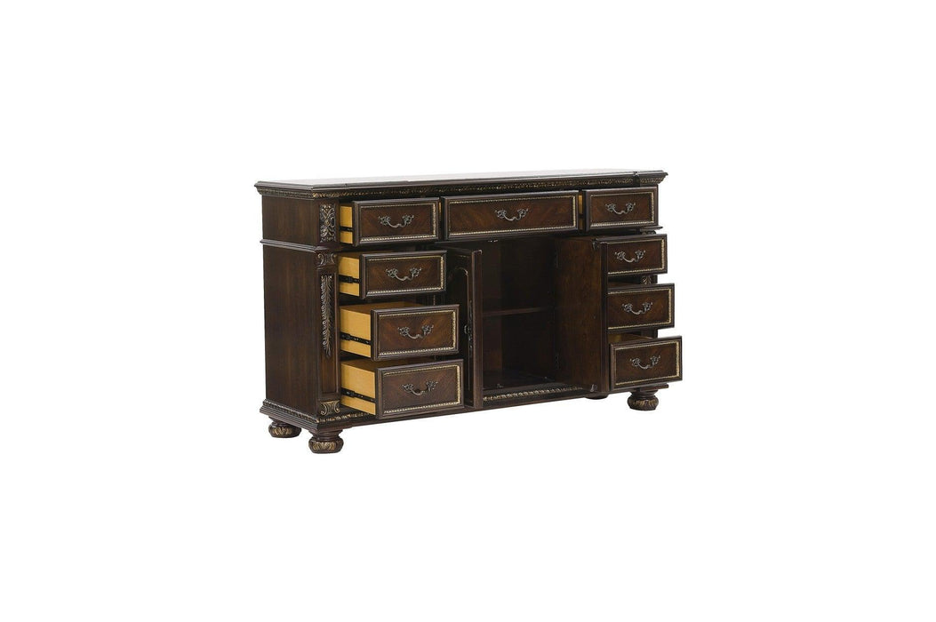 Catalonia 6 Piece Queen Bedroom Set In Dark Cherry 1824-1-6Set | Homelegance