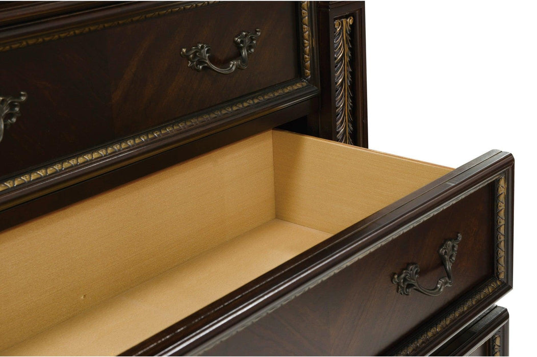Catalonia 6 Piece Queen Bedroom Set In Dark Cherry 1824-1-6Set | Homelegance