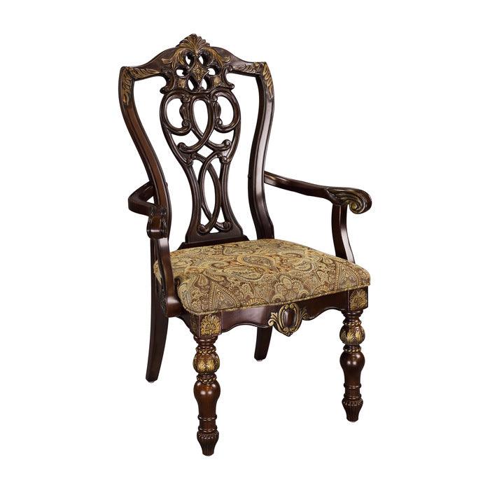 Catalonia Cherry Arm Chair (Set Of 2) 1824A | Homelegance