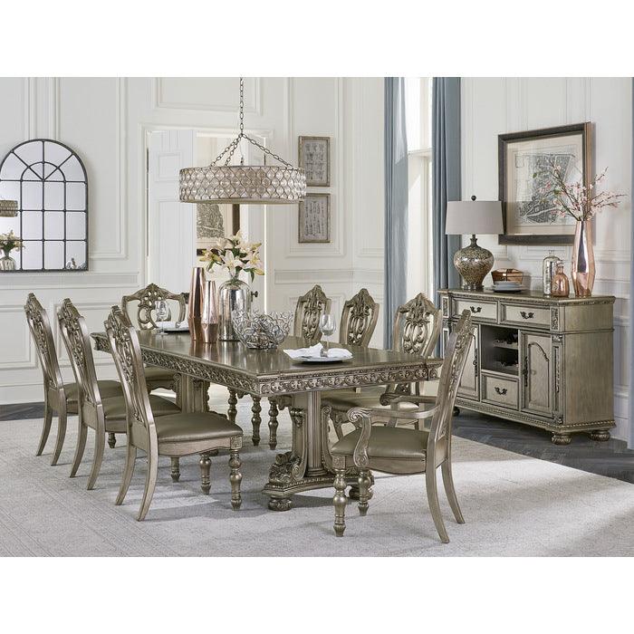 Catalonia Platinum Gold Server 1824Pg-55 | Homelegance