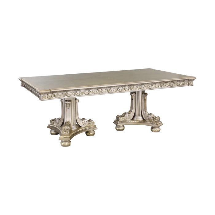 Catalonia Platinum Gold 5 Piece Dining Table Set 1824Pg-112-5Set | Homelegance