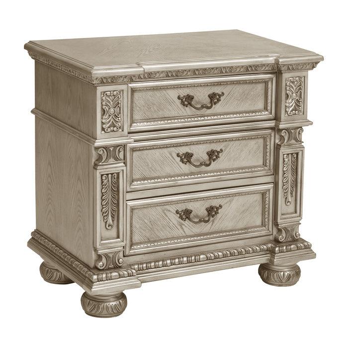 Catalonia 3 Piece Eastern King Bedroom Set In Platinum Gold 1824Pgk-1Ek-3 | Homelegance