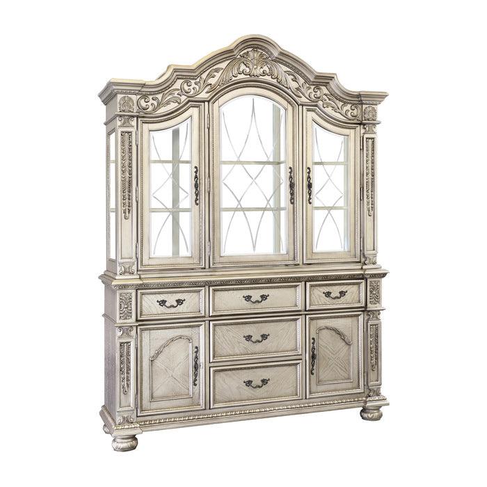 Catalonia Platinum Gold 8 Piece Dining Room Set 1824Pg-112-8Set | Homelegance