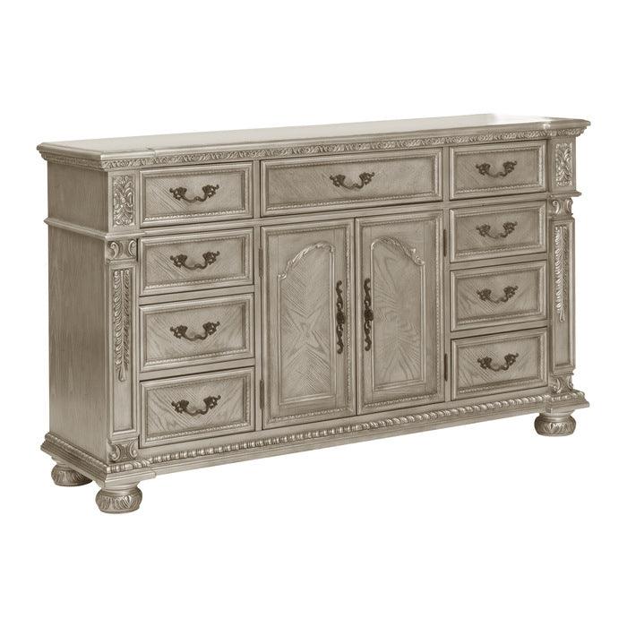 Catalonia Dresser And Mirror In Platinum Gold 1824Pg-5-6 | Homelegance