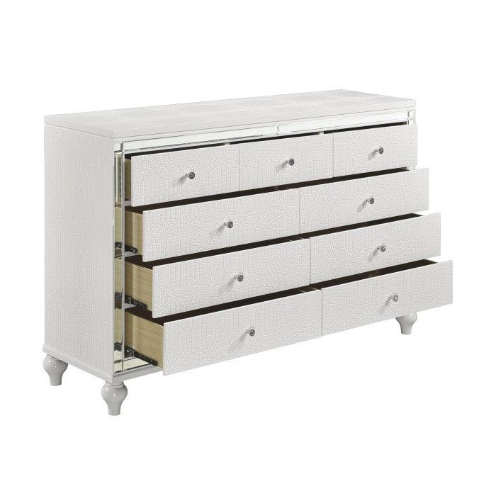 Alonza Bright White Dresser 1845-5 | Homelegance