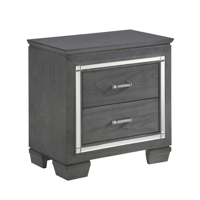 Allura 5 Piece Eastern King Bedroom Set In Grey 1916Kgy-1Ek-9 | Homelegance