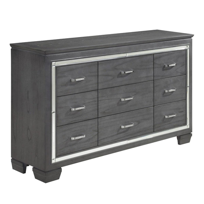 Allura 5 Piece Eastern King Bedroom Set In Grey 1916Kgy-1Ek-9 | Homelegance