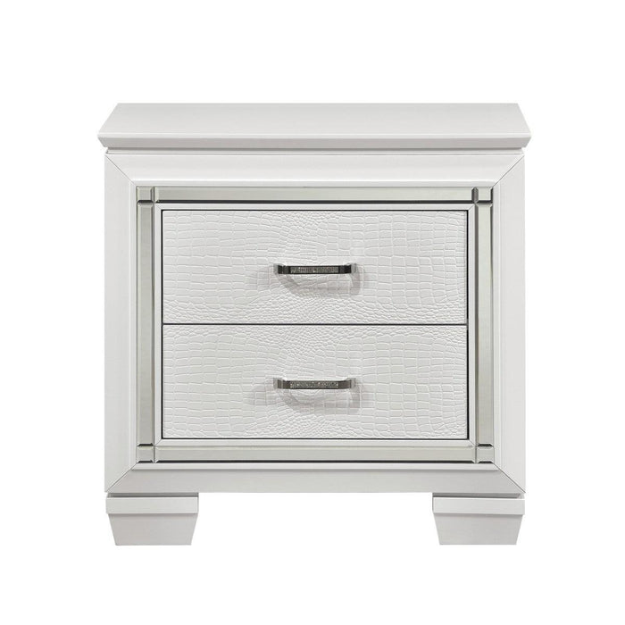 Allura 5 Piece Queen Bedroom Set In White 1916W-1-9 | Homelegance
