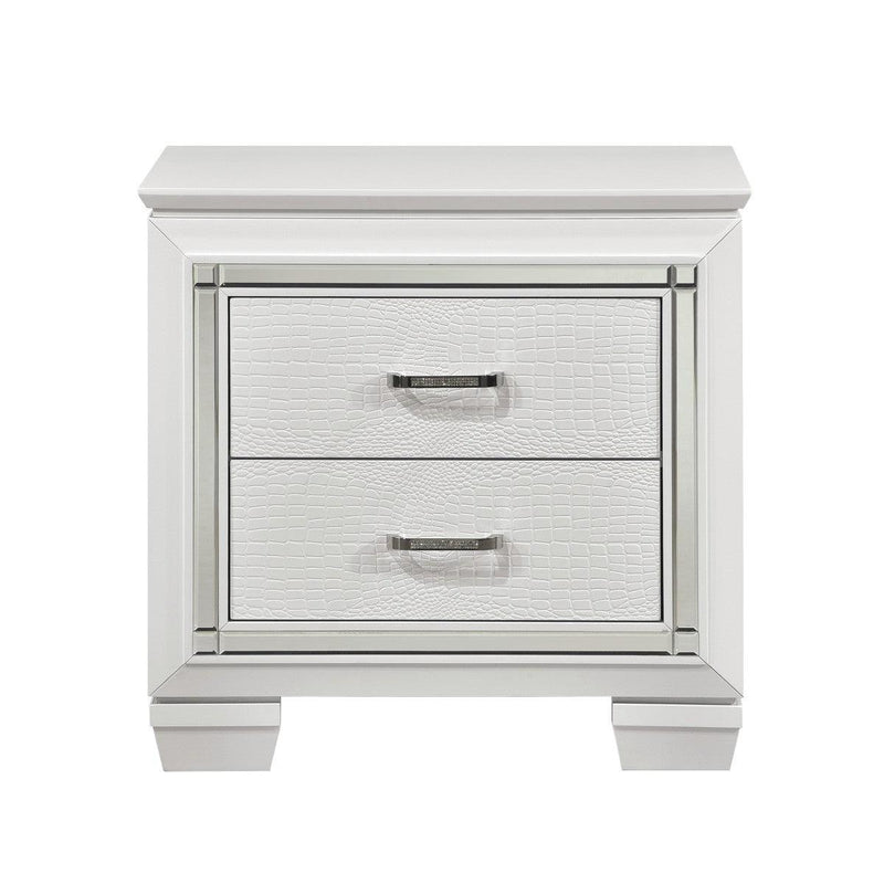 Allura 5 Piece Eastern King Bedroom Set In White 1916Kw-1Ek-5 | Homelegance