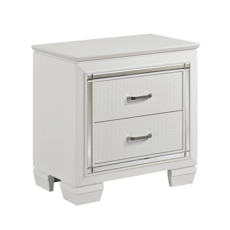 Allura 5 Piece Eastern King Bedroom Set In White 1916Kw-1Ek-5 | Homelegance