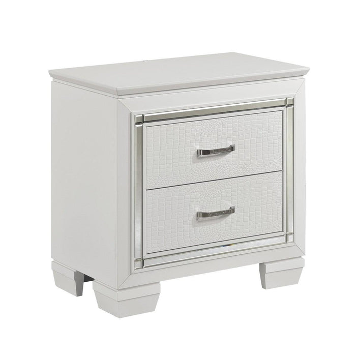 Allura 5 Piece Queen Bedroom Set In White 1916W-1-9 | Homelegance