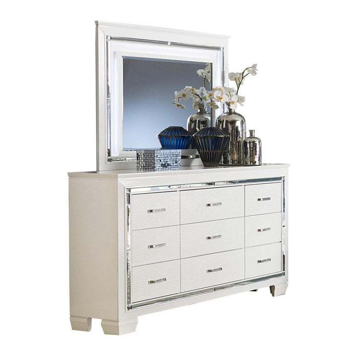 Allura 5 Piece Queen Bedroom Set In White 1916W-1-9 | Homelegance