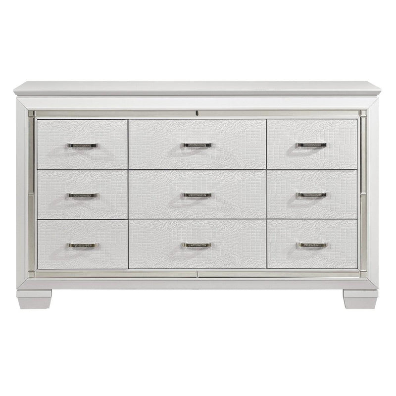 Allura 5 Piece Eastern King Bedroom Set In White 1916Kw-1Ek-5 | Homelegance