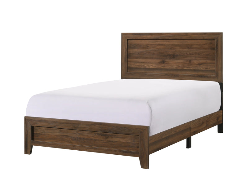 Crown Mark Millie Full Panel Bed in Brown Cherry image