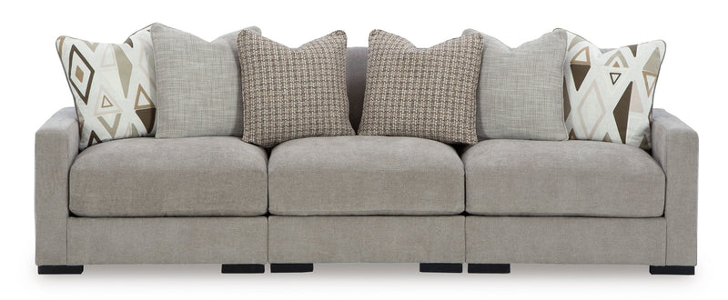 Aslan Court Pebble Modular Sofa and Loveseat from Ashley - DMV Furniture