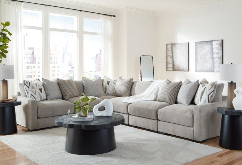 Aslan Court Pebble 6-Piece Modular Sectional from Ashley - DMV Furniture