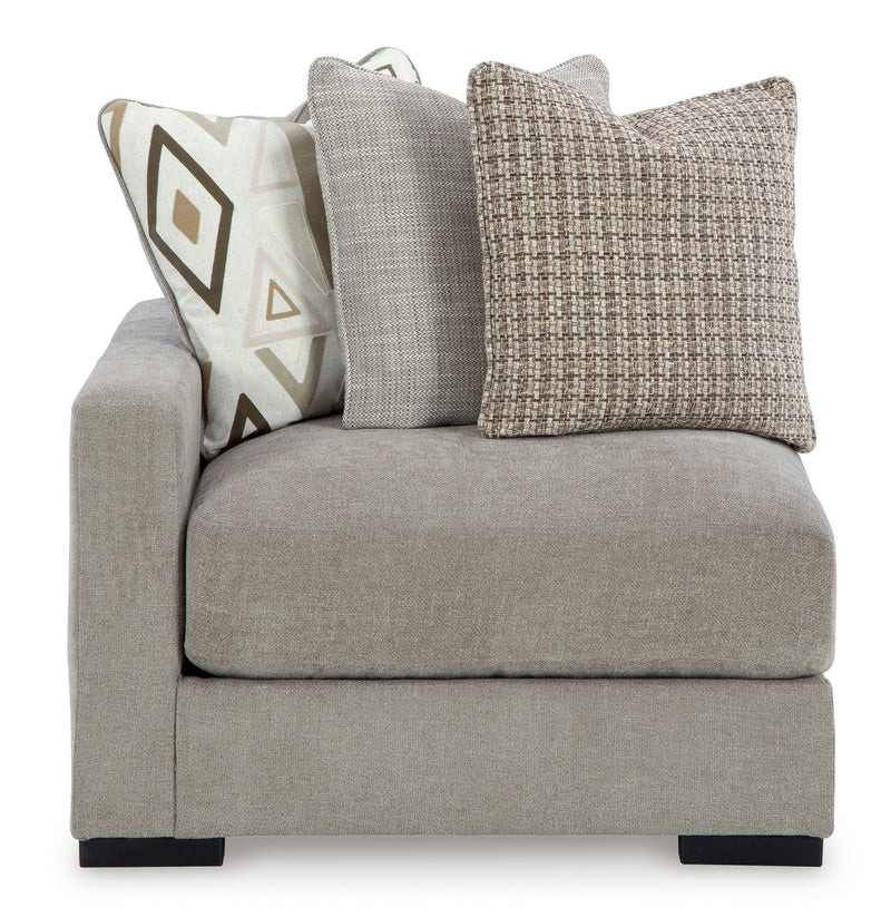 Aslan Court Pebble 2-Piece Loveseat Sectional from Ashley - DMV Furniture