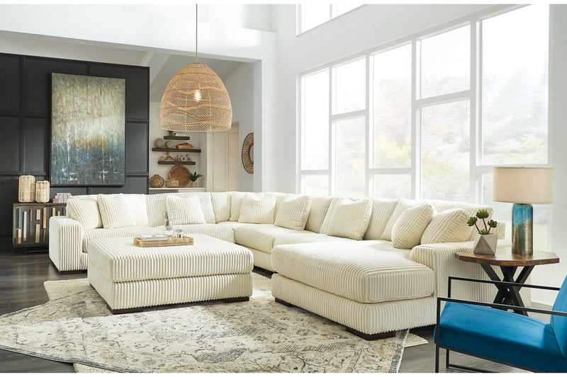 Lindyn Ivory 6-Piece Sectional with Chaise and Ottoman -  Ashley - DMV Furniture