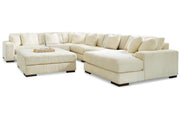 Lindyn Ivory 6-Piece Sectional with Chaise and Ottoman -  Ashley - DMV Furniture